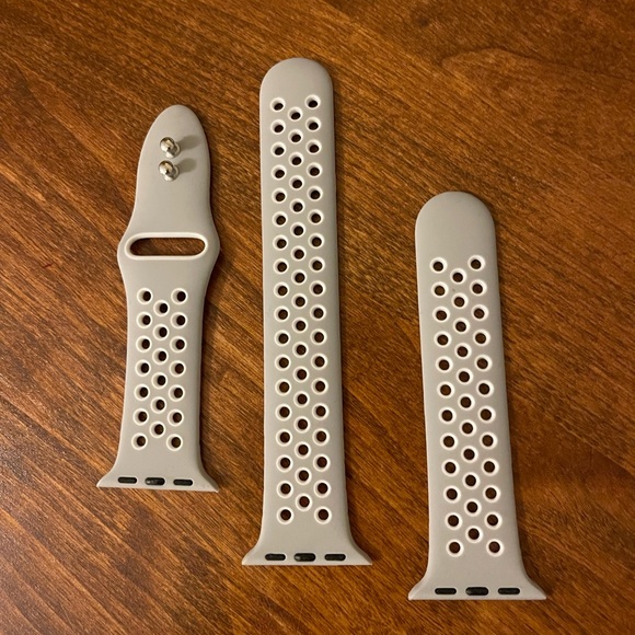 Gray Perforated Watch Band Set - Picture 1 of 1